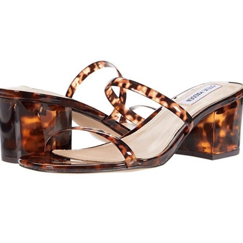Honey Steve Madden Tortoise shell block heel